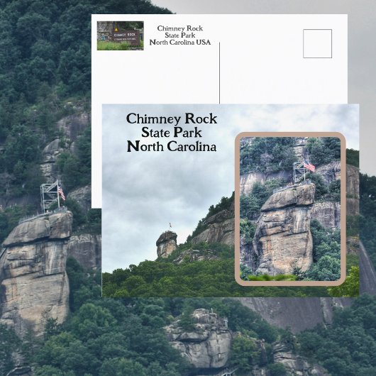Chimney Rock State Park North Carolina Foto Briefkaart
