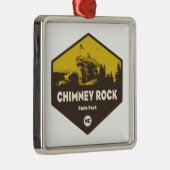 Chimney Rock State Park, North Carolina Metalen Ornament (Rechts)