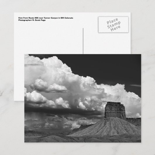 Chimney rock van Route 666 Briefkaart (Voorkant / Achterkant)