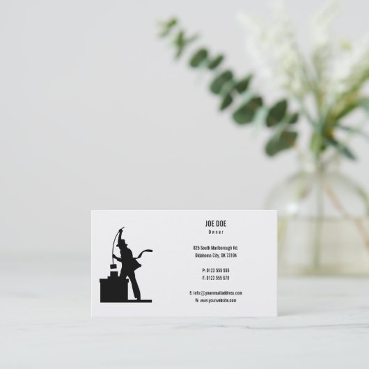 Chimney Sweep | Beroepsbeoefenaars Visitekaartje (Staand voorkant)