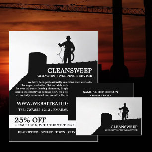 Chimney Sweep Design, Chimney Sweep Service Flyer