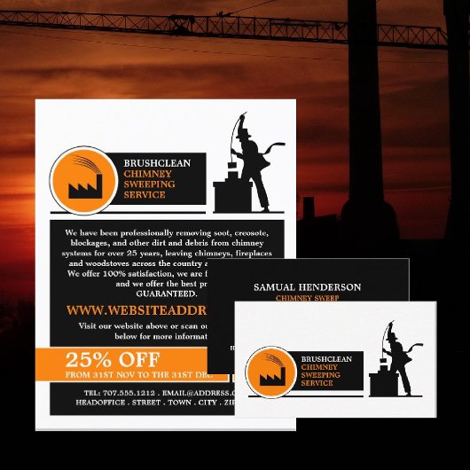 Chimney Sweep Design Chimney Sweep Service Flyer