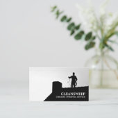 Chimney Sweep Design, Chimney Sweep Visitekaartje (Staand voorkant)