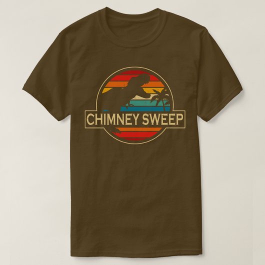 Chimney Sweep Dinosaur T-shirt (Design voorkant)