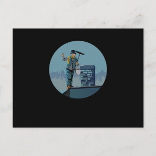 Chimney Sweep Night Sweeping Craftsman Gif Briefkaart