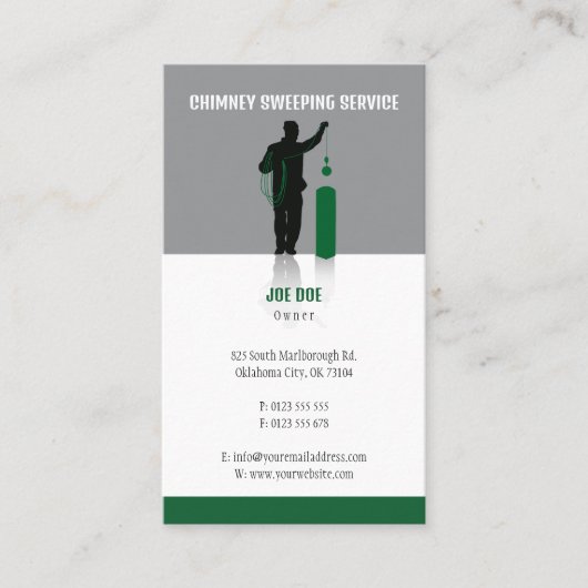 Chimney Sweep | Professional Visitekaartje (Voorkant)