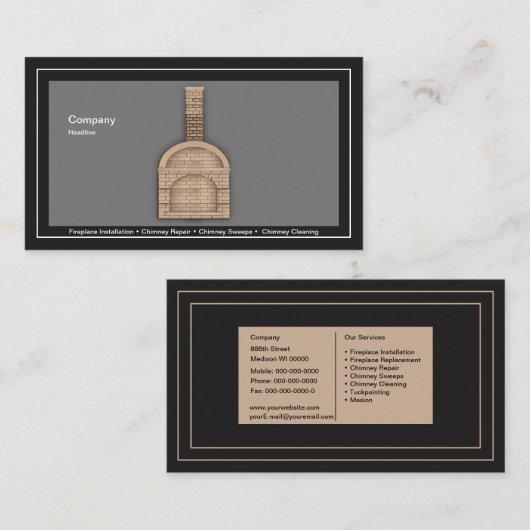 Chimney Visitekaartje (Voorkant / Achterkant)