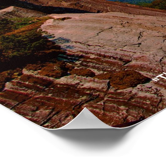 chimneyrock pano links, "Het spoor is het ding,.. Poster (Hoek)