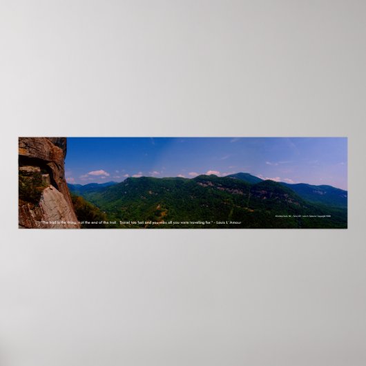 chimneyrock pano links, "Het spoor is het ding,.. Poster (Voorkant)