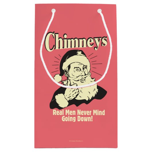 Chimneys: Real Men Never Mind Going Down Klein Cadeauzakje (Achterkant)