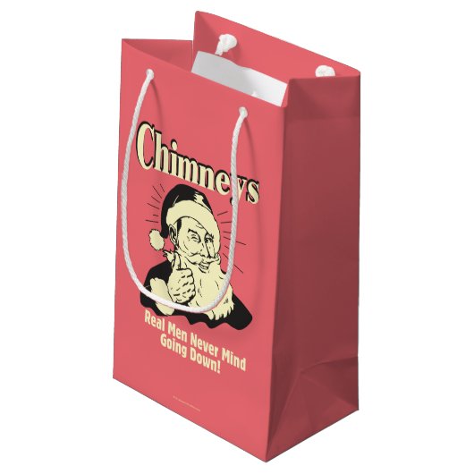 Chimneys: Real Men Never Mind Going Down Klein Cadeauzakje (Achterkant Gekanteld)