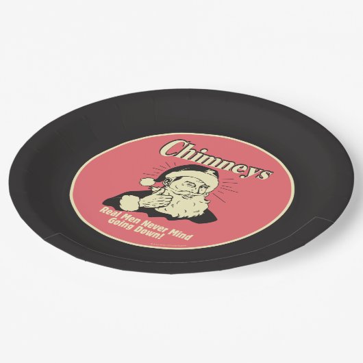 Chimneys: Real Men Never Mind Going Down Papieren Bordje (Gekanteld)