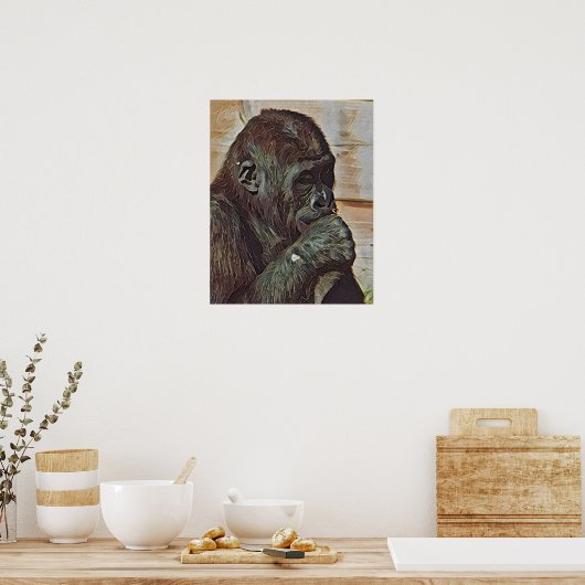 CHIMP ART POSTER (Keuken)