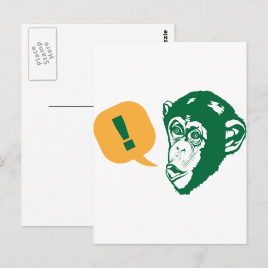 Chimp Briefkaart (Voorkant / Achterkant)