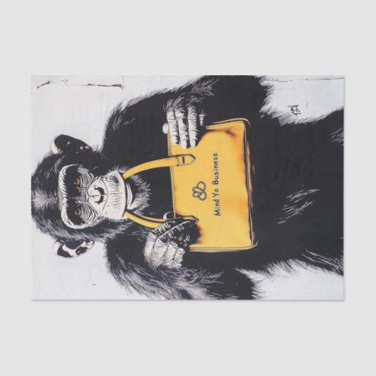 Chimp Business10 Tissuepapier (Voorkant)