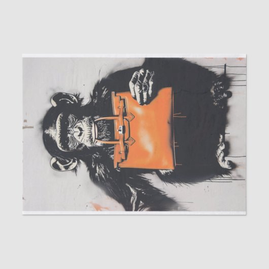 Chimp Business1 Tissuepapier (Voorkant)