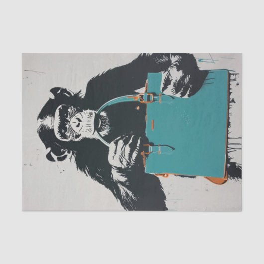 Chimp Business7 Tissuepapier (Voorkant)