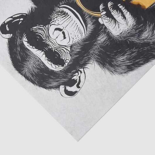 Chimp Business9 Tissuepapier (Detail)