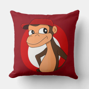 Chimp-cartoon gooien kussen