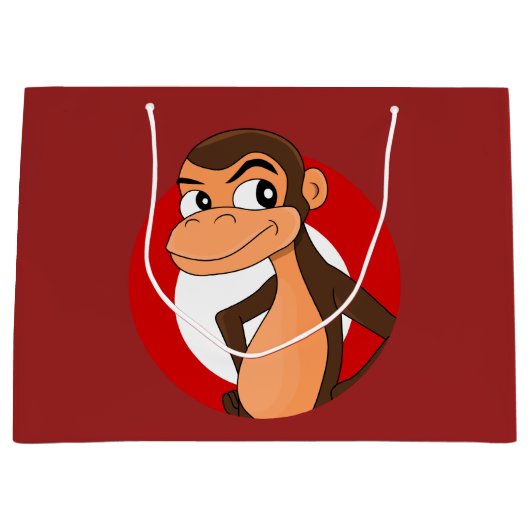 Chimp cartoon grote cadeautas (Voorkant)