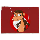 Chimp cartoon grote cadeautas (Achterkant)