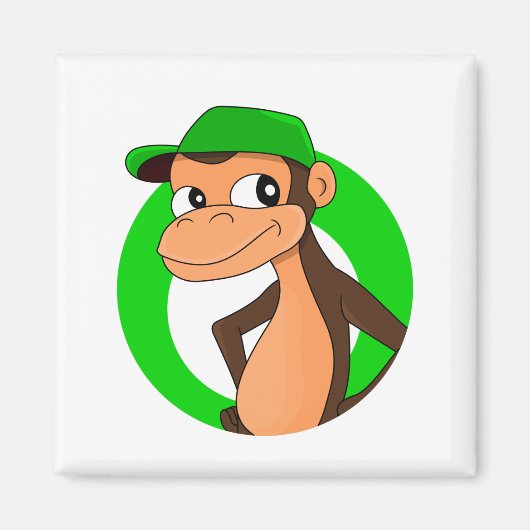Chimp cartoon magnet (Voorkant)