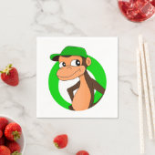 Chimp cartoon papieren servetten (Insitu)