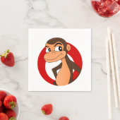 Chimp cartoon papieren servetten (Insitu)