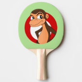 Chimp cartoon pingpongpeddel tafeltennisbatje (Voorkant)