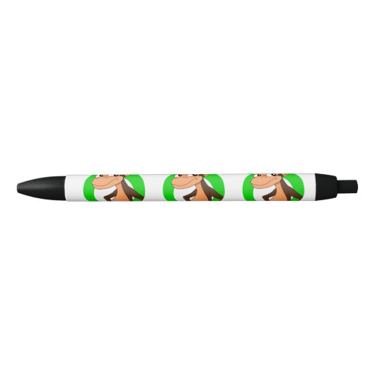 Chimp cartoon zwarte inkt pen (Voorkant)