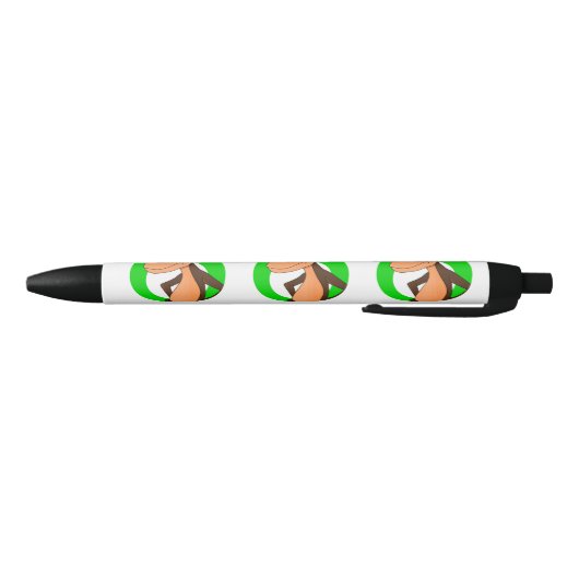 Chimp cartoon zwarte inkt pen (Bodem)