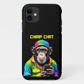 Chimp Chat-Chimpansee met telefoon- Case-Mate iPhone Case (Achterkant)