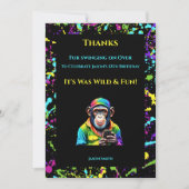 Chimp Chat-Chimpansee met telefoon- Kaart (Voorkant)