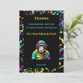 Chimp Chat-Chimpansee met telefoon- Kaart (Staand voorkant)