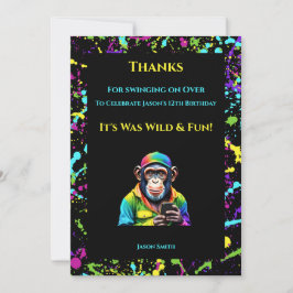 Chimp Chat-Chimpansee met telefoon- Kaart