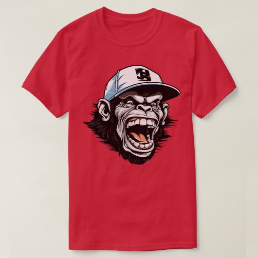 Chimp Dragen Een Honkbal Hoed 1 T-shirt (Design voorkant)