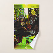 Chimp en Gorilla Cooperation 02 Bad Handdoek (Handdoek)