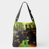 Chimp en Gorilla Cooperation 02. Crossbody Tas (Voorkant)
