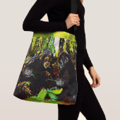 Chimp en Gorilla Cooperation 02. Crossbody Tas (Dichtbij)