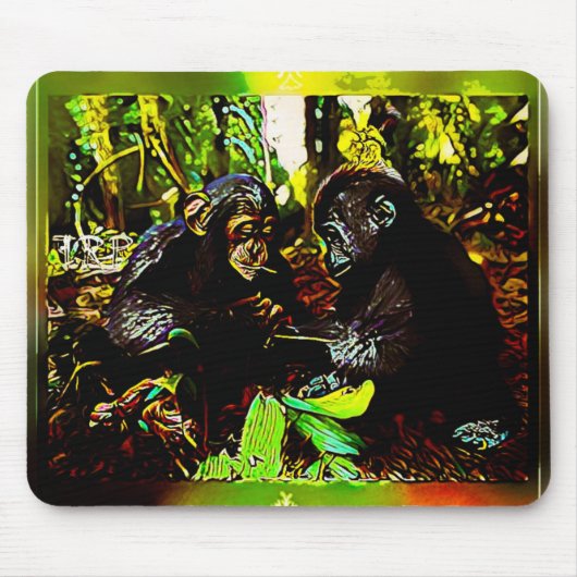 Chimp en Gorilla Cooperation 02. Muismat (Voorkant)