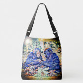 Chimp & Gorilla Cooperation 01 Crossbody Tas (Voorkant)
