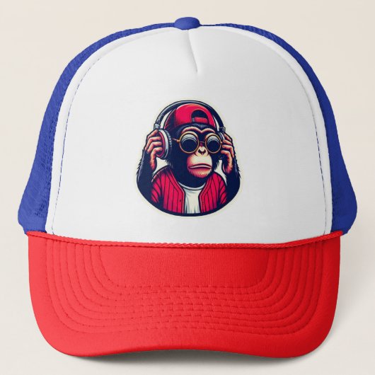 CHIMP IN HET HUIS VAN DA TRUCKER PET (Voorkant)