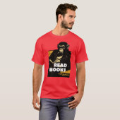 Chimp is reading books t-shirt (Voorkant volledig)