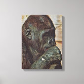 CHIMP-KUNST CANVAS AFDRUK (Voorkant)