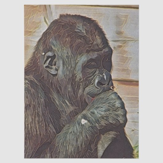 CHIMP-KUNST TISSUEPAPIER (Voorkant)