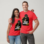 Chimp leest boeken t-shirt (Unisex)