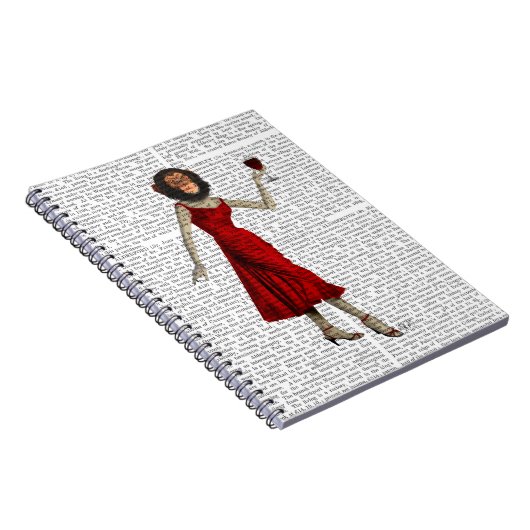 Chimp met wijn notitieboek (Rechterzijde)