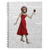 Chimp met wijn notitieboek (Voorkant)