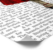 Chimp met wijn poster (Hoek)