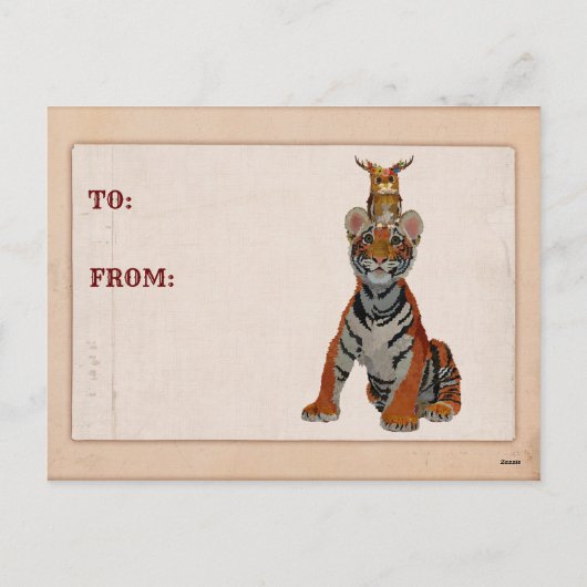 CHIMP & OWL VALENTIJNS Briefkaart (Achterkant)